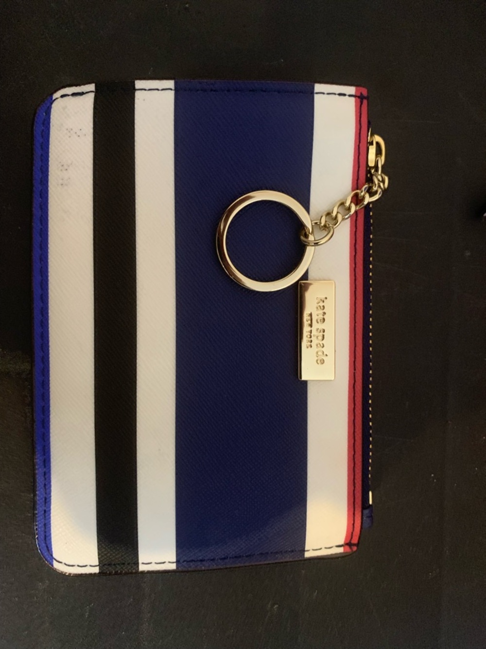 Kate Spade 3pc Set Laurel Way Evangelie Cruise Stripe Satchel Wallet Card Case - Picture 2 of 9
